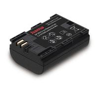 Hama Batteria agli ioni di litio DP553 per Canon LP-E6 (batteria agli ioni di litio, batteria di ricambio, 1500 mAh, per EOS 70D EOS 60D EOS 7D EOS 6D EOS 5D), colore nero