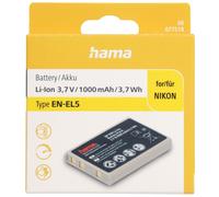 Hama Batteria Per per Nikon EN-EL5 Coolpix P510 P520 P530 P5000 P5100 S10