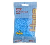 Hama Beads 1.000 - Sacchetto di Ricarica per Perline, Colore: Acqua Traslucido