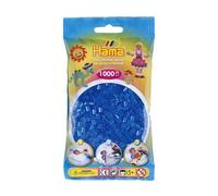 Hama Beads - Sacchetto di ricarica per perline, 1.000 pezzi, colore: Blu trasluc