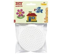 Hama Beads - Square, Hexagonal & Round Pegboard Small (Midi Beads)