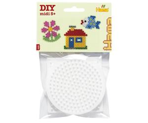 Hama Beads - Square, Hexagonal & Round Pegboard Small (Midi Beads)
