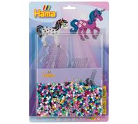 Hama Perlen 4079 Set Pegasus mit ca. 2.000 bunten Midi Bügelperlen mit Durchmess
