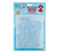 Hama Piastre per perline da stirare 8102 Maxi Ø10 mm Farfalla e Principessa 2 pezzi trasparente
