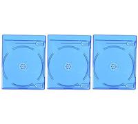 Hama Blu-ray Disc Double Jewel Case, 3 pcs./pack, blue 2dischi Blu