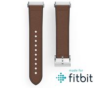 Hama Fitbit Cinturino di ricambio regolabile per smartwatch Fitbit Versa 3 e Sense, cinturino di ricambio in pelle e silicone, fibbia in acciaio inox, da uomo marrone