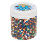 Hama Perle 209-67 - Perline da stirare in barattolo con circa 3000 perline midi con diametro di 5 mm, in 22 diversi colori, divertimento creativo per grandi e piccini