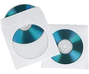 Hama Bustine Porta CD/Dvd, 100 Pezzi, Bianco