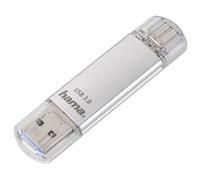 Hama C-Laeta unità flash USB 128 GB USB Type-A / USB Type-C 3.2 Gen 1 (3.1 Gen 1) Argento
