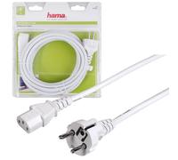 Hama C13 Cavo Alimentazione 5m 3 Poli Schuko CEE 7/4 Bianca 44242