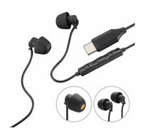 Hama, Calm Cuffie, In-Ear, Microfono, Protezione Cavo Antipiega, USB-C, Nero