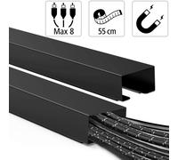 Hama Canale In Metallo 1,1M Striscia Per Cavi Canale Per Cavi Muro Pavimento TV