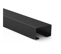 Hama Canalina per cavi da scrivania,striscia magnetica per un facile montaggio (copertura per 8 cavi,per una gestione ordinata dei cavi,gestione dei cavi e nascondere i cavi in un unico,Nero