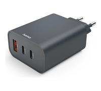 Hama Caricabatterie rapido 2x USB-C 1x USB-A PD 65 W Anthrazit 00086445
