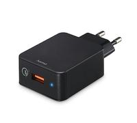 Caricatore Rapido << Qualcomm Rapido Ricarica™ 3.0 >>, Usb- A 19,5 W, Nero