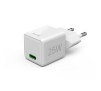 Hama Caricabatterie Rapido, USB-C, PD/Qualcomm®, Super Mini-Charger, 25 W, BLC