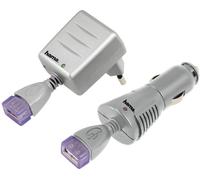 Hama Caricabatterie USB Set Alimentazione Tramite Auto Caricatore Adattatore per