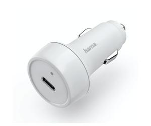 Hama Caricatore da auto USB-C, Power Delivery, 18 watt bianco