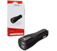 Hama Caricatore Dual USB Auto 4,8A 12V/24V per Accendisigari Nero