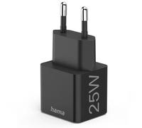Hama Caricatore rapido, USB-C, PD/Qualcomm, mini caricatore, 25 W nero