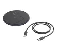 Caricabatterie wireless, tappetino di ricarica wireless per smartphone, 15 W, nero