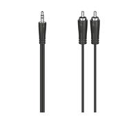 Hama Jack 3.5 Mm M / 2rca M 3 M Cable Argento