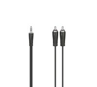 Hama Jack 3.5 Mm M / 2rca M 3 M Cable Argento