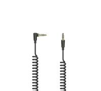 Hama Jack 3.5 Mm 1.5 M 90 Espiral 3s Cable Argento