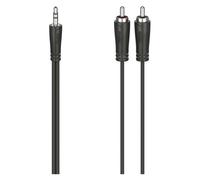 Hama Cavo adattatore Jack Plug 2 RCA Black