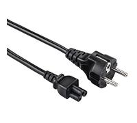 Hama - Cavo alimentazione Schuko M/IEC 60320 C5 F (trifoglio), 1,5 metri, nero