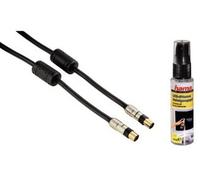 Hama Cavo Antenna 1,5m 100db + TV Pulizia Presa Coassiale Accoppiamento LCD LED