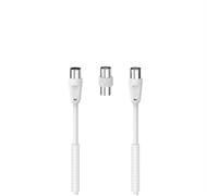 Hama Cavo antenna M/F con adattatore M/M, 3 metri, 85 dB, ferrite, bia Hama