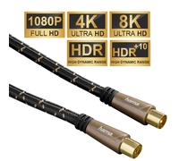 Hama Cavo Antenna Coassiale 5 m 120 dB 4K 8K per TV HD LED LCD OLED