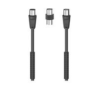 Hama Cavo antenna M/F con adattatore M/M, 3 metri, 85 dB, ferrite, ner Hama