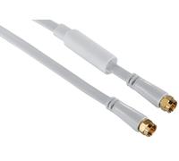 Hama Cavo Antenna SAT 10m Piattina F-Stecker Bianco Coassiale Ideale