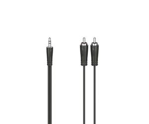 Hama Cavo audio, spina jack maschio da 3,5 mm, 2 connettori RCA maschi, stereo, 0,75 m