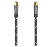 Hama Cavo antenna, Coax. maschio - Coax. fem, metallo, oro, 5,0 m, 120 dB