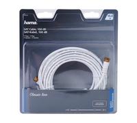 Hama Cavo Coassiale Sat 10m 100dB 4K HD Antenna Bianco Con F-Stecker
