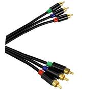 Hama Cavo Component YUV RGB 3m RCA Maschio 1:1 Per LED TV Plasma DVD Beamer