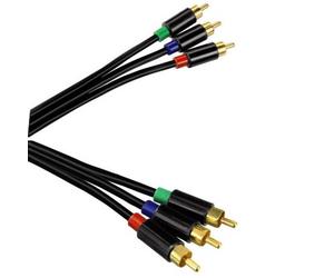 Hama Cavo Component YUV RGB 3m RCA Maschio 1:1 Per LED TV Plasma DVD Beamer