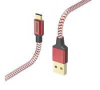 Hama Cavo di ricarica Reflective USB A a USB C, nylon, 1,5 m (ricarica rapida, cavo di ricarica per cellulare, cavo dati, cavo USB, cavo per cellulare, USB tipo A tipo C, antipiega, flessibile,