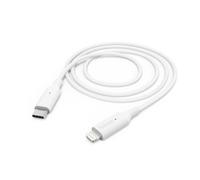 Hama - Cavo di Ricarica USB C su Lightning, 1 m, Certificato Apple MFI per iPhone 8/X/XS/XR, iPad PRO/Air/Mini, Supporta Power Delivery per caricatori USB-C, Colore: Bianco
