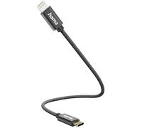 Hama Cavo di ricarica USB USB 2.0 Apple Lightning, spina USB-C® 0,2 m, nero 00201601