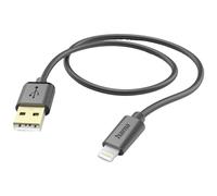 Hama Cavo Lightning USB-A per iPhone (cavo di carica/trasferimento dati/dati, USB-A 2.0 maschio a Lightning, 1.5m, certificato MFI, 480 MBit/s, iPad/iPhone 13/12/11/XS/XR/X/8/7/7+/6s/6/5/SE2020) nero