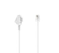 Hama Cavo DSL-Boxe, connettore TAE-F, connettore modulare 8p2c, 6 m, colore: Bianco