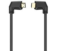 HAMA Cavo HDMI 4K High Speed ad Angolo 90°, Dorato, 1.5m
