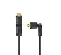 Hama Cavo HDMI Ultra HD 4K - ad alta velocità con Ethernet, 1,5 m, nero, ruotabile