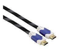 Hama Cavo HDMI High Speed 4K UHD 3D Ethernet Intrecciato Dorato 1,5 m