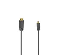 Hama Cavo HDMI™ ht vit., maschio tipo A - maschio tipo D (micro), Ethernet, 1,5m