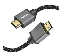 Hama Cavo HDMI ultra alta velocità spina maschio 8K spina placcato oro 5,0 m grigio nero